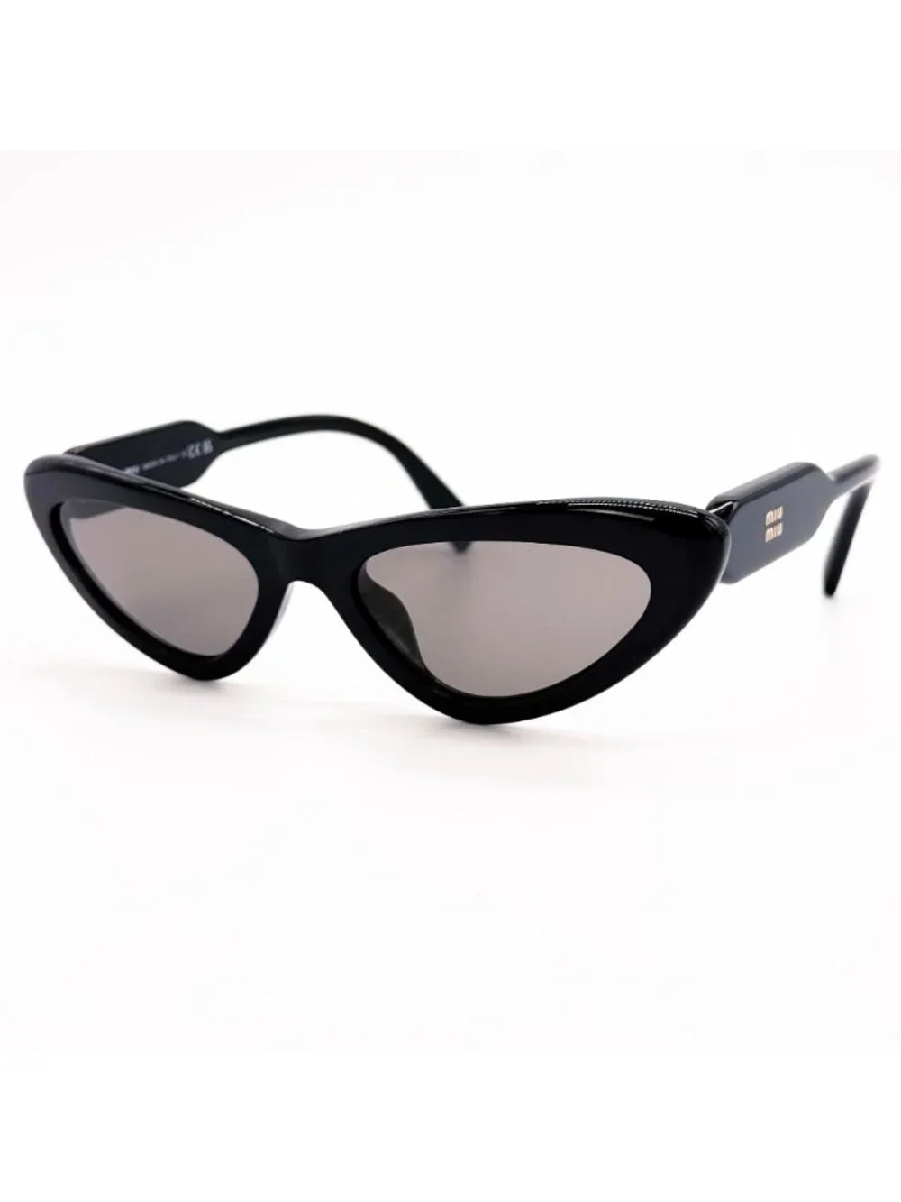 New Miu Miu MUB11SU 16K80Q Black Cat Eye Sunglasses MU B11SU
